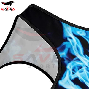 Meilleur produit : Soutien-gorge de sport pour femme Blue Flame Fire, rembourré, pour l'entraînement, coupe ajustée, col en U, respirant, couleur unie - Product Image 6