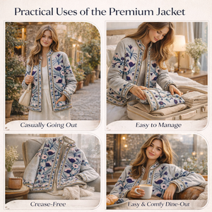 Blouson Bomber en Velours Premium pour Femme, Broderie Florale Faite Main, Vêtement d'Extérieur de Boutique en Gros - Product Image 2