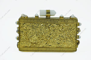 Bolso de mano artesanal de concha de abulón y nácar con marco de latón, bolso de lujo para fiestas, bodas y eventos nocturnos para mujer. - Product Image 4