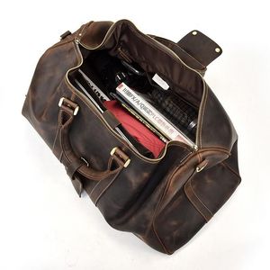 Borsa da Viaggio in Pelle Artigianale Bjarke Weekender, Porta Stoviglie e Piatti Premium Tutto-in-Uno - Product Image 4