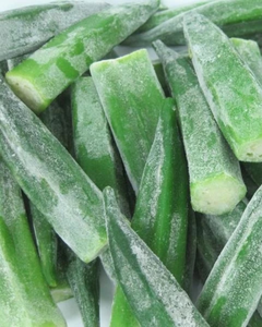 Okra surgelée IQF / gousses entières sélectionnées, couleur verte et texture tendre - Product Image 2