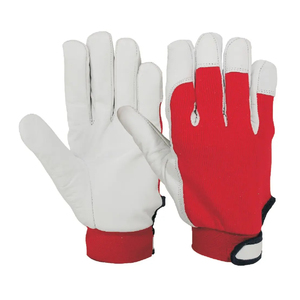 Gants de travail en cuir pour hommes, antidérapants et anti-coupures, pour la construction industrielle, l'exploitation minière et le travail - Product Image 2