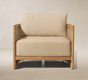 Silla de Exterior Moderna y Lujosa de Madera de Teca Sólida, Ecológica, con Acabado en Color Natural, para Apartamentos y Hoteles - Product Image 2