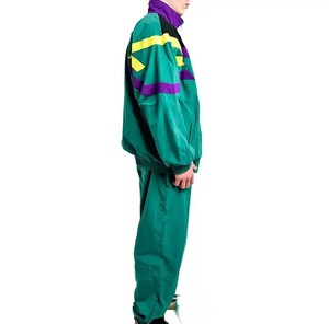 Sublimated Nylon Windbreaker Set Custom Wholesale US Casual Winter Jacket <b>Pants</b> Urban Street Outfit Factory Supplier New <b>Line</b> - Product Image 3