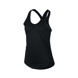 Women's Black Scoop Neck Tank <b>Top</b> Solid Color Casual Knitted 100% Cotton Regular Length Tank <b>Top</b> Summer Clothing - Product Image 5