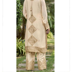 Hermosa ropa de fiesta india y paquistaní Top Plazzo Dupatta - Product Image 2