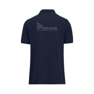 Camiseta Polo Blanca de Manga Corta para Hombre Relevo, Algodón Casual de Verano, Transpirable, con Logotipo Estampado en el Cuello - Product Image 6