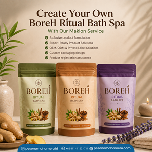 Mélange de sels de bain aux herbes Boreh personnalisé sous marque privée – Produit de soin botanique pour le bain, idéal pour les spas et les soins personnels - Product Image 3