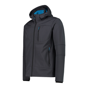 เสื้อแจ็คเก็ตผู้ชายคุณภาพสูงแบบมีฮู้ด ผ้า softshell กันน้ำ กันลม ทรงยาวบาง สำหรับฤดูหนาว รับผลิตแบบ OEM - Product Image 6