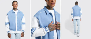 Veste universitaire rétro pour homme avec lettres personnalisées d'hiver, logo en chenille et broderie – Échantonnez notre collection - Product Image 2