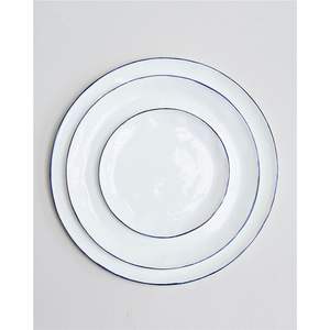 Assiette de Présentation Robuste de Qualité Commerciale Style Diner Classique à Rayures Vertes, Sous-Assiette Anti-Rayures pour la Restauration - Product Image 5