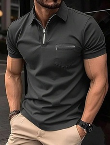Ever Glow New Premium <b>Men's</b> <b>Shirts</b> Plus Size Custom Logo Front Blank Design Breathable High Quality Polyester/Cotton Short - Product Image 6