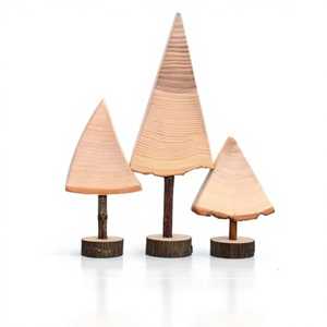 Décorations de table en bois, lot de 6, artisanat en bois naturel, écologique, thème romantique pour la décoration de fêtes - Product Image 6