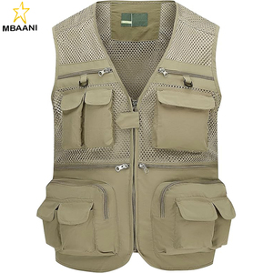 เสื้อกั๊กตาข่ายระบายอากาศลายพรางสำหรับนักข่าว ช่างภาพ ตกปลา - Product Image 1
