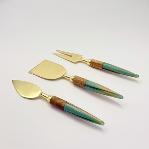 Eco Friendly High Quality Stainless Steel Slicer and Knife <b>Cheese</b> <b>Set</b> with Resin Handle New Customized Design Premium <b>Cheese</b> <b>Set</b> - Product Image 4