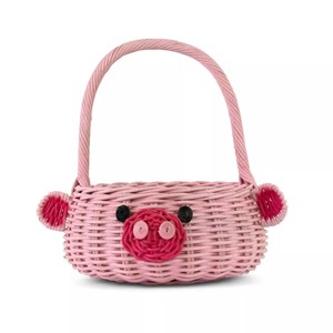 Bear-shaped rattan basket competitive price wicker easter egg baskets factory direct supply - Product Image 5