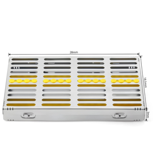 Plateau de Stérilisation Manuel Ergonomique en Acier Inoxydable de Haute Qualité pour Autoclave, 20 Pièces, Équipement de Chirurgie Dentaire, Certifié CE - Product Image 1