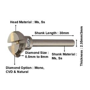 Martillo volante en forma de V de tamaño de línea de 2mm, herramientas de diamante para facetado, corte de joyería, herramienta de fabricación de joyas de oro y plata usada - Product Image 4