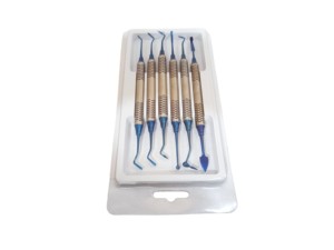 Juego de 6 Piezas de Instrumental Dental de Acero Inoxidable de Grado Quirúrgico, Clase I, Certificado CE, para Restauraciones Dentales, Uso Clínico - Product Image 3
