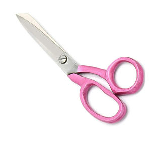 Tijeras de sastre funcionales para diestros, con revestimiento rosa, tijeras de costura domésticas, tijeras para cortar tela con mango de acero inoxidable - Product Image 1