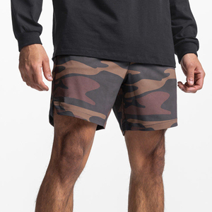 Shorts de sport décontractés d'été pour hommes, couleur unie, avec poche intérieure, respirants, séchage rapide, pour fitness, entraînement et course à pied (vente en gros) - Product Image 2