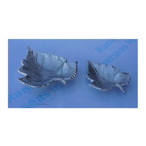 Plateau de service en métal en forme de feuille en aluminium plateau de fruits secs pour hôtel restaurant à un prix abordable - Product Image 5