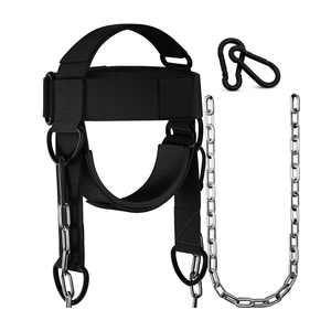 Heavy Duty Neck <b>Builder</b> Head Harness Adjustable Strap Gym Powerlifting Exercise Muscle Strength Training Gear - Product Image 1