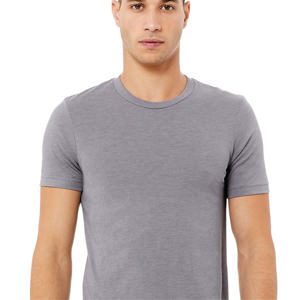 Camiseta de Cuello Redondo para Hombre, Diseño Sólido, Corte Regular, Cómoda, Ligera, Manga Corta de Punto, para Uso Diario Informal, Tinte Liso - Product Image 4