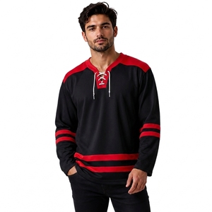 Jersey de Hockey sobre Hielo Personalizado para Adultos, Fabricante de Ropa Deportiva OEM, 100% Poliéster, Absorbente de Humedad, Nombre del Equipo Personalizado - Product Image 6