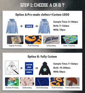 ผู้ผลิต OEM/ODM เสื้อฮู้ดดี้สตรีทแวร์ทรงโอเวอร์ไซส์แบบทอสีตามสั่ง ชุดแทรคสูท เทรนด์ Y2K เสื้อฮู้ดดี้โอเวอร์ไซส์ - Product Image 3