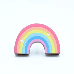 Nouveauté : Boutons de tiroir pour enfants en bois d'acacia, poignées de commode arc-en-ciel, poignées de meubles en bois de haute qualité, contemporaines - Product Image 2