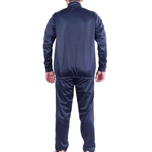 Survêtement gris pour homme avec fermeture éclair intégrale, col montant, poches latérales, respirant, style sportif décontracté, coupe classique, saison automne - Product Image 5