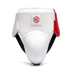 Hot Selling OEM ODM White Red Cowhide Leather Boxing Set Gloves <b>Head</b> Guard Shin Guards Durable <b>Training</b> Equipment - Product Image 3