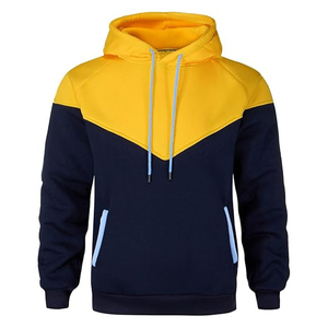 High Quality Cotton French Terry Regular Fit <b>Thick</b> <b>Fleece</b> Drop Shoulder Solid Front Custom Men's Hoodie Blended Polyester/Cotton - Product Image 1