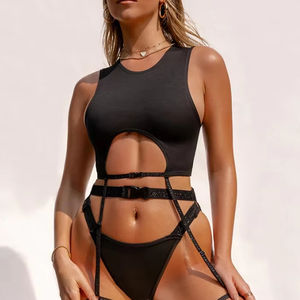 Conjunto de Pole Dance para Mujer, Top de Cuello Alto, Shorts de Cintura Alta, Ropa Ligera para Actuaciones, Moda de Verano, Servicio OEM - Product Image 1