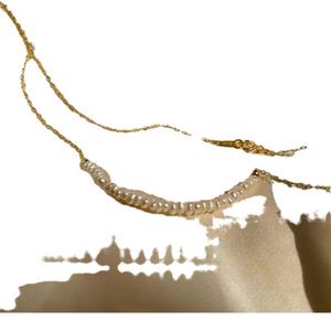 Collar de Perlas de Agua Dulce Naturales Sonrientes, Estilo Chic y Fresco para Mujer, Plata 925, Estilo Retro de Lujo Ligero, para Combinar en Capas - Product Image 5