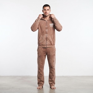 Men's Acid Wash <b>Vintage</b> <b>Tracksuit</b> Set Hooded Sweatshirt Distressed Wide Leg Sweatpants Streetwear Casual Two Piece Outfit - Product Image 3