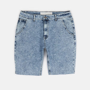Shorts en jean de haute qualité avec strass, déchirés, style streetwear d'été pour hommes, shorts en jean vintage légers personnalisés - Product Image 6