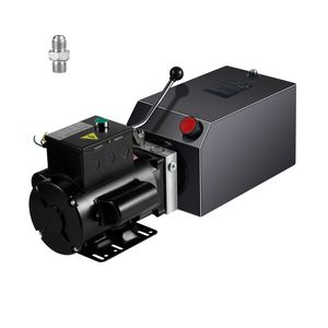 Nuova Unità Idraulica da 15 Quarti con Pompa per Rimorchio Ribaltabile a Singola Azione, Pressione Massima 3200 PSI, Portata 1.7 GPM, AC 220V - Product Image 1