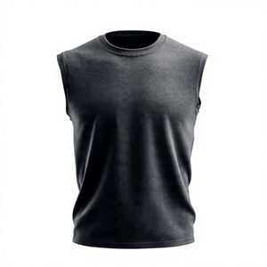 Chaleco Deportivo sin Mangas para Hombre, 100% Algodón, Estilo Vintage, para Entrenamiento, Ropa Urbana, Personalizable con Marca, Venta al Por Mayor - Product Image 1