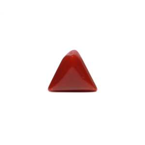 Natural Red Coral Loose Gemstone 9 Carat 6mm Cabochon for Fine Jewelry - Product Image 2