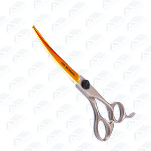 Top Quality 6.5-Inch Curved Pet Grooming <b>Scissors</b> Professional Animal Hair Cutting Shears with Sand Color Handle - Product Image 4