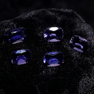 Lot de 10 pierres précieuses naturelles en Iolite bleue, taille coussin, facettées, pierres de cristal précieuses en vrac pour la fabrication de bijoux faits à la main - Product Image 4