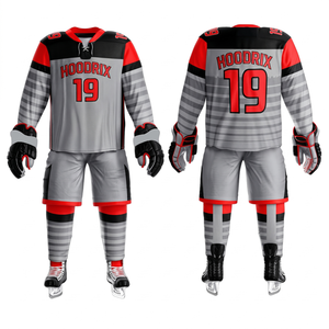 Uniforme de Hockey sobre Hielo Personalizado, Sublimado, Transpirable, Elástico, Reversible, para Práctica, Conjunto para Adultos, Directo de Fábrica - Product Image 1