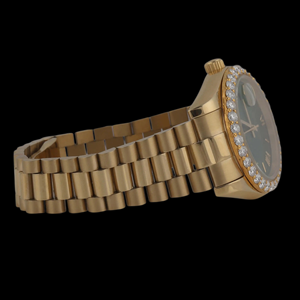 Reloj de Moda con Bisel Redondo y Esfera Verde, Diseño Moderno con Cristal de Moissanita, Último Modelo - Product Image 3