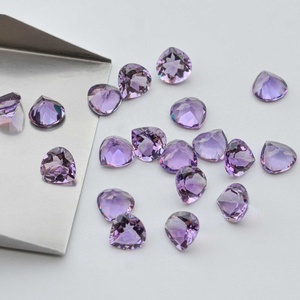 4mm 6mm 8mm 10mm Natural Brazil Amethyst Heart Cut Stone <b>Purple</b> Colour Amethyst Gemstone Wholesale Jewelry Direct From Supplier - Product Image 1