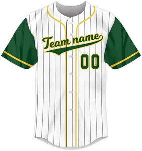 Stylish Men's Classic Baseball Jersey 100% Polyester Comfortable and Durable with Breathable Quick Dry Custom Team Name - Product Image 1