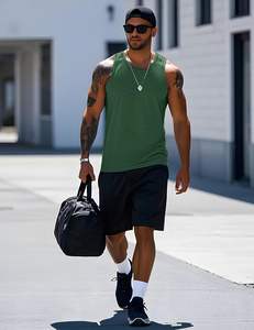 เสื้อกล้ามผู้ชายสีสันสดใส เนื้อผ้านุ่ม ระบายอากาศได้ดี ผลิตจากวัสดุรักษ์โลก ใส่สบาย คล่องตัว น้ำหนักเบา ทรงสวย ใส่ได้ทุกวัน ดีไซน์ทันสมัย - Product Image 4