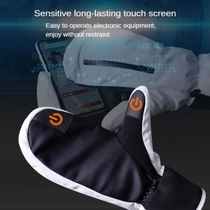 OEM Custom Logo Men's Winter Ski <b>Gloves</b> Self Heating Waterproof Warm Snowboarding Snow Touch Screen Compatible Hook Loop Ski - Product Image 5