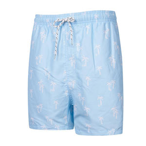 Hot Sale Custom Solid <b>Men's</b> Swim Shorts Quick Dry Eco-Friendly Beach <b>Trunks</b> with Front Logo Drawstring OEM Available All Sizes - Product Image 4